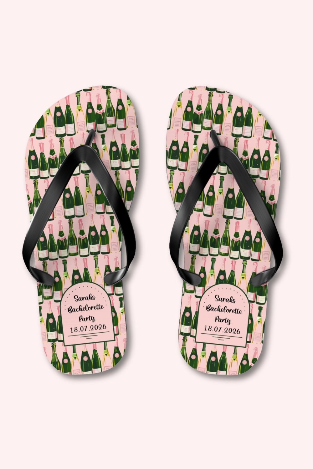 Personalised Bachelorette Flip Flops – Custom Hen Party Sandals