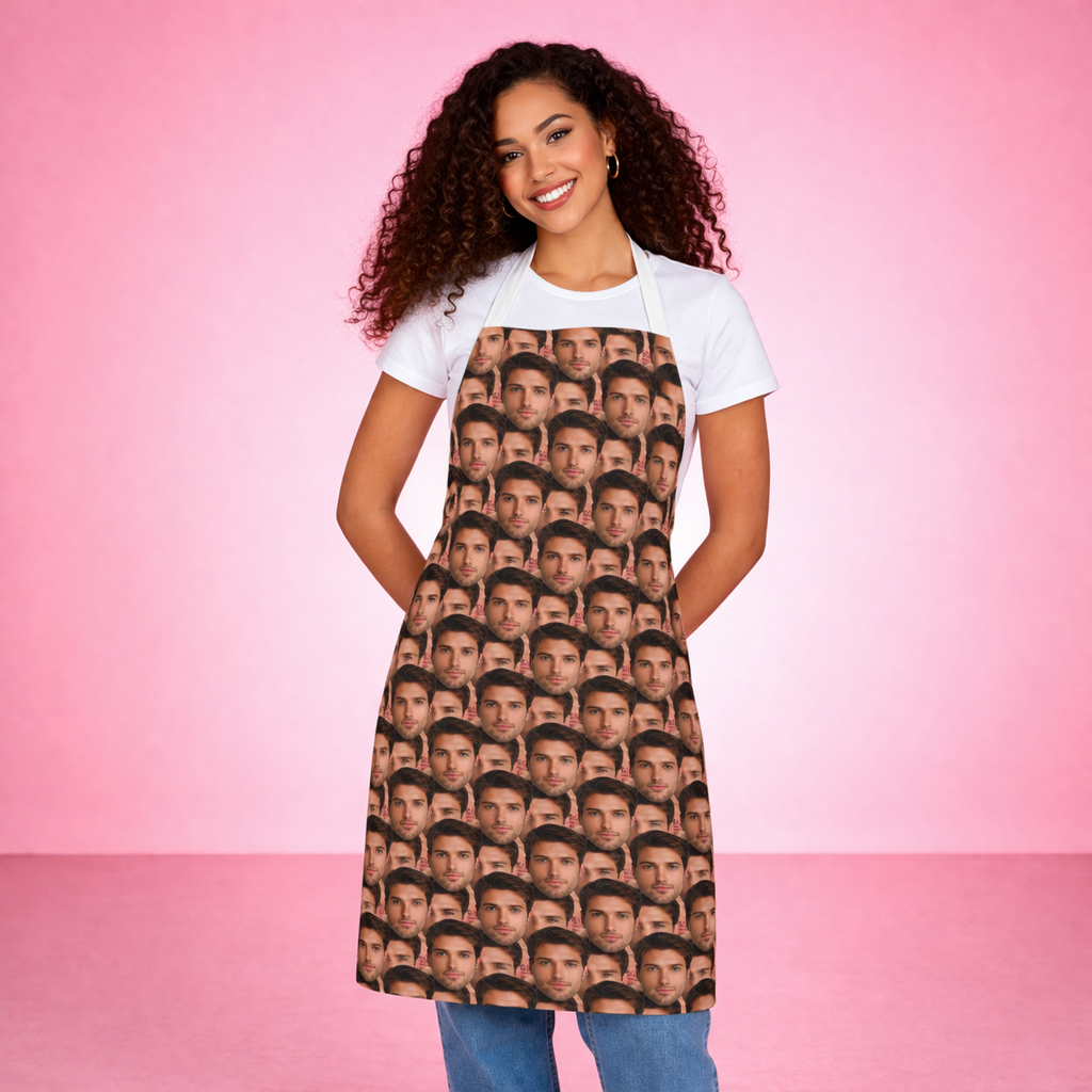 Personalised Face Mash Apron – Custom Photo Apron
