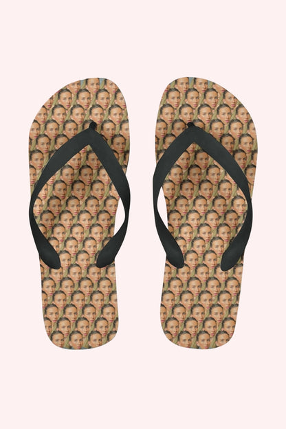 Personalised Face Flip Flops – Custom Photo Summer Sandals