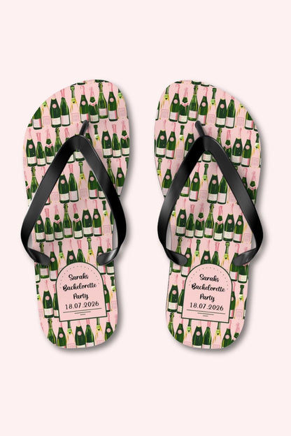 Personalised Bachelorette Flip Flops – Custom Hen Party Sandals