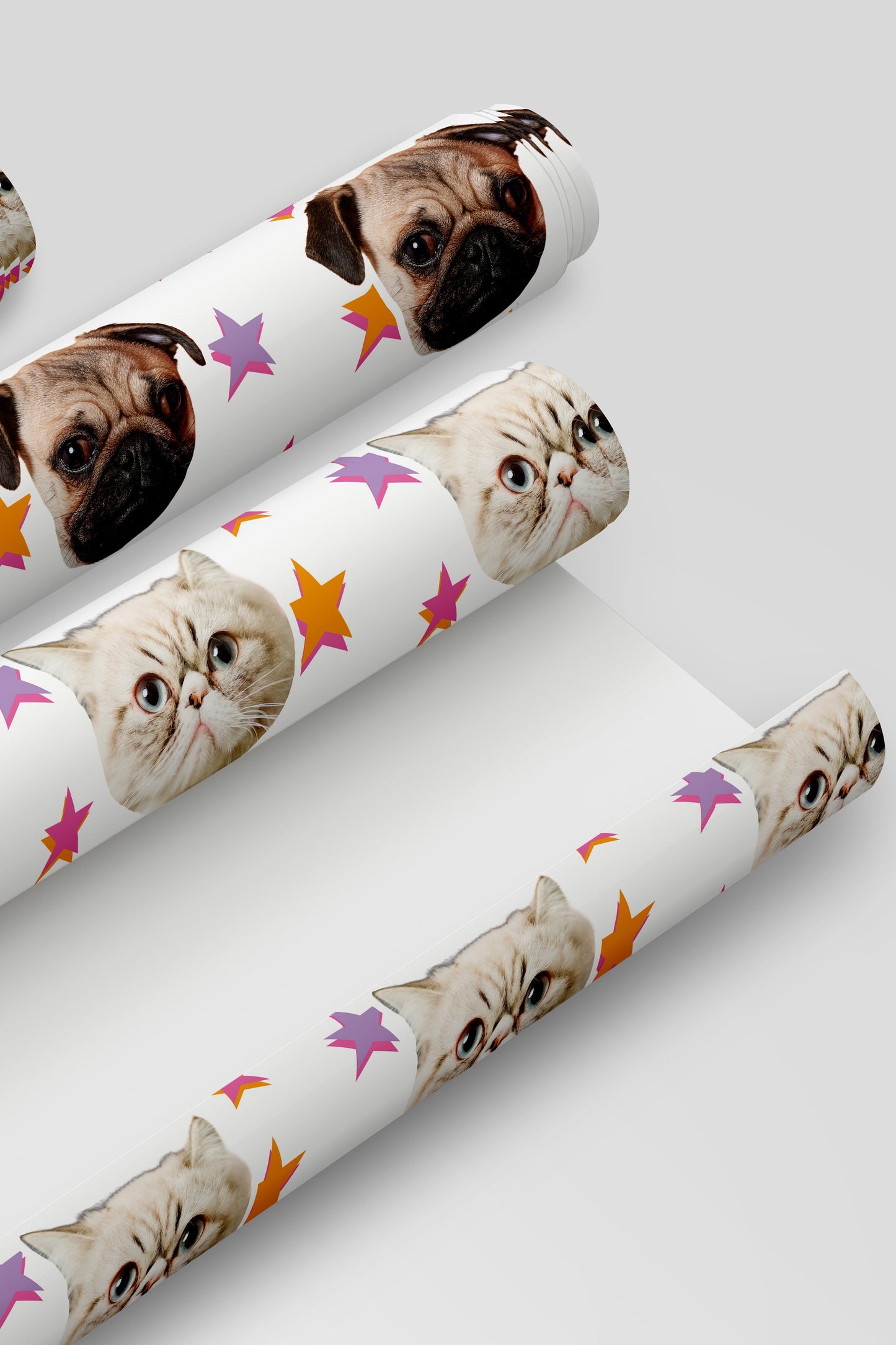 Personalised Pet Face Wrapping Paper By The Silly Chilli